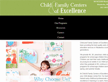 Tablet Screenshot of childandfamilycenters.com